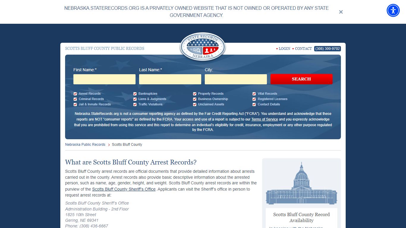 What are Scotts Bluff County Arrest Records? - StateRecords.org